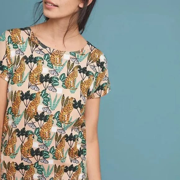 Pepaloves Feline-Printed Sweater Tee - Picture 1 of 8